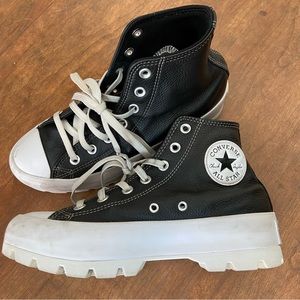 Converse All Star platform  chuck Taylor black 7.5